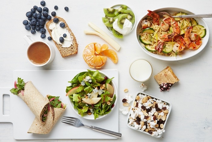 Cân bằng các nhóm thực phẩm cho bữa tối hợp lý.